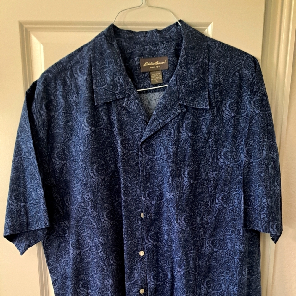 Eddie Bauer Blue Lightweight Casual Shirt